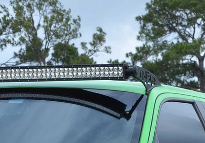 Light Mounting Solution Roof Mounts (1 50-Series Light Bar 50.5 Inch -51.75 Inch) 2014-2018 (2019 Legacy/Limited) Chevy Silverado/GMC Sierra 1500/2015-2018 Chevy Silverado/GMC Sierra 2500 HD/3500 HD Textured Black N Fab NFab-2