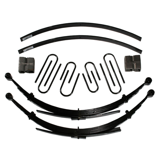 Lift Kit 8 Inch Lift 88-91 Chevrolet Blazer 88 Chevrolet V10 Suburban 88-91 GMC Jimmy 88-91 GMC V1500 Suburban Includes Front Leaf Springs Front/Rear U Bolt Kits Bushing Kit Rear Block Brake Line Bracket Rear Add-A-Leafs Skyjacker
