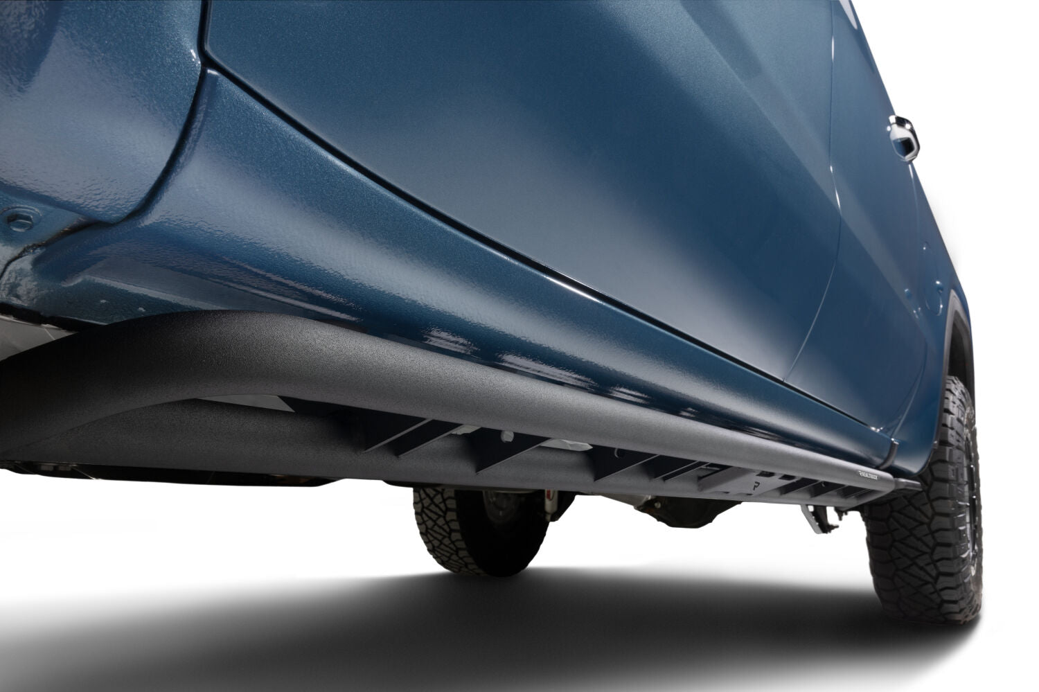 RKR Rock Rails Cab Length 2019 (New Body Style)-2025 Chevy Silverado/GMC Sierra 1500/2020-2025 2500 HD/3500 HD Crew Cab Textured Black NFab-2