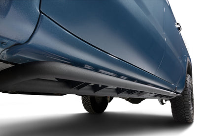 RKR Rock Rails Cab Length 2019 (New Body Style)-2025 Chevy Silverado/GMC Sierra 1500/2020-2025 2500 HD/3500 HD Crew Cab Textured Black NFab-2