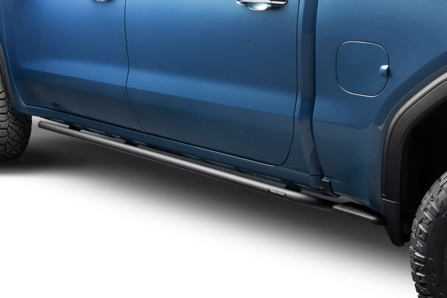 RKR Rock Rails Cab Length 2019 (New Body Style)-2025 Chevy Silverado/GMC Sierra 1500/2020-2025 2500 HD/3500 HD Crew Cab Textured Black NFab-3