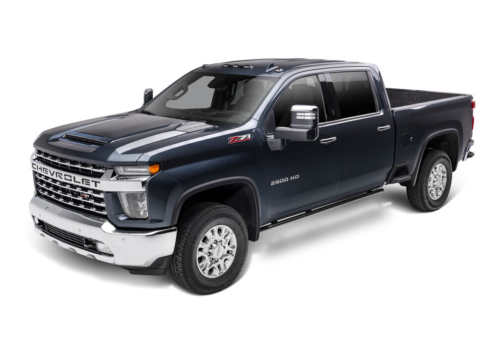 RKR Rock Rails Cab Length 2019 (New Body Style)-2025 Chevy Silverado/GMC Sierra 1500/2020-2025 2500 HD/3500 HD Crew Cab Textured Black NFab-6