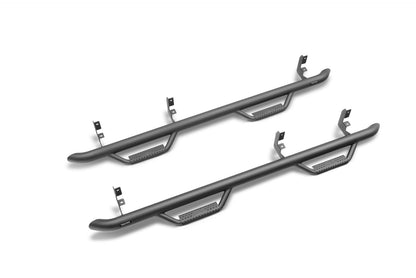 Nerf Step Bar Cab Length (2 Steps per Side) 2019 (New Body Style)-2026 Chevy Silverado/GMC Sierra 1500/2020-2026 2500 HD/3500 HD Crew Cab Textured Black N Fab NFab