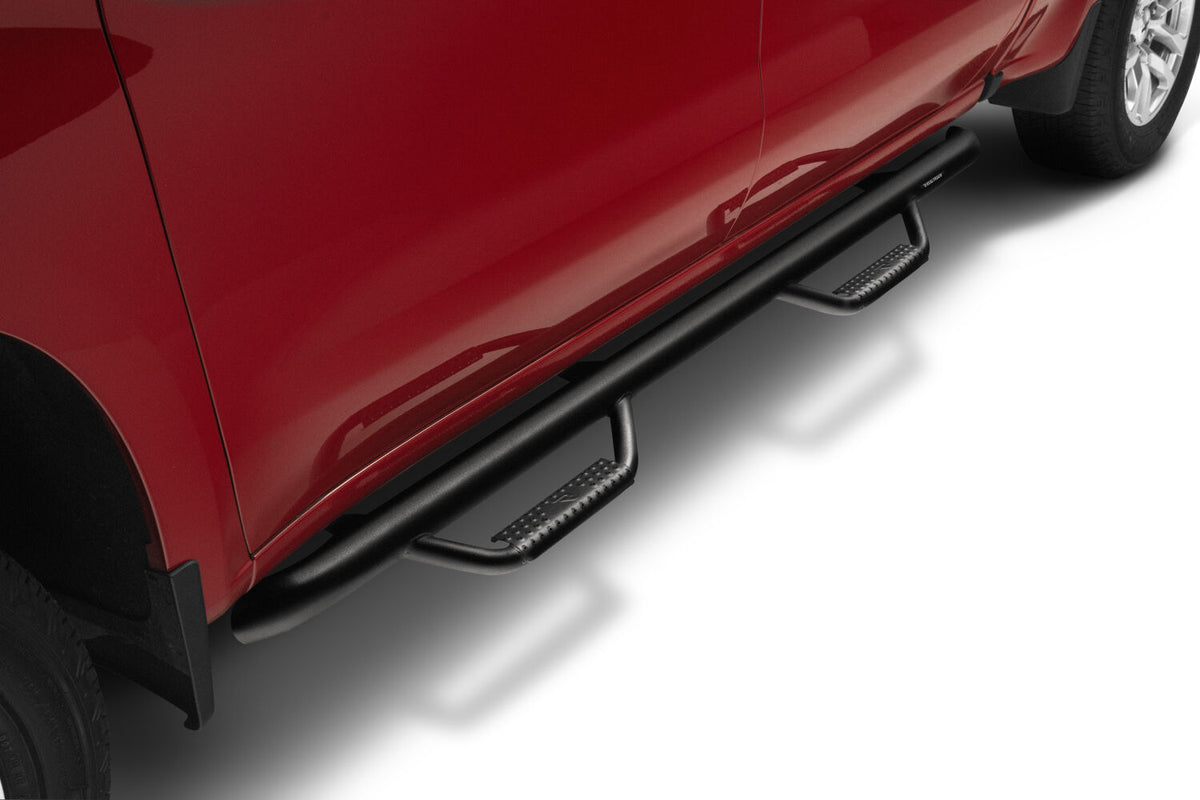 Nerf Step Bar Cab Length (2 Steps per Side) 2019 (New Body Style)-2026 Chevy Silverado/GMC Sierra 1500/2020-2026 2500 HD/3500 HD Crew Cab Textured Black N Fab NFab-1