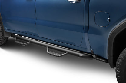 Nerf Step Bar Cab Length (2 Steps per Side) 2019 (New Body Style)-2026 Chevy Silverado/GMC Sierra 1500/2020-2026 2500 HD/3500 HD Crew Cab Textured Black N Fab NFab-5