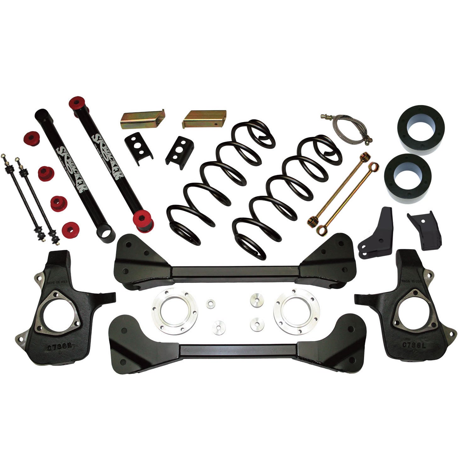 Lift Kit 3 Inch Lift 07-13 Avalanche Includes Front Struts Rear Coils Can Use OEM Tires/Wheels w/No More Than 5in. Backspace Skyjacker