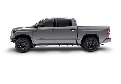Nerf Step Bar Wheel-to-Wheel with Bed Access (3 Steps per Side) 3 Inch Main Tube Diameter 1992-2000 Chevy/GMC C/K 2500/3500 8' Bed Crew Cab Gloss Black N Fab NFab-2
