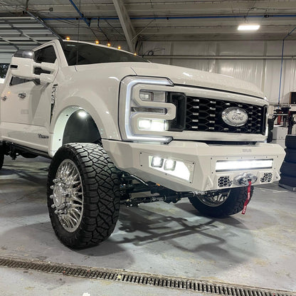 A2 Front Bumper Base For 2023-2026 Ford F250/350 Superduty ACC Compatible Sensor Cutouts Bodyguard Bumpers-2