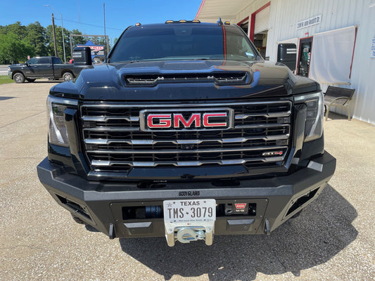 A2 Front Bumper Base For 2024-2026 Sierra 2500/3500 HD No Sensor Cutouts Bodyguard Bumpers-2
