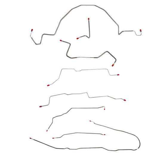 Complete Brake Line Kit For 98-01 Ford Ranger 2WD RWABS Ext/Reg Cab/Long Bed Steel Fine Lines