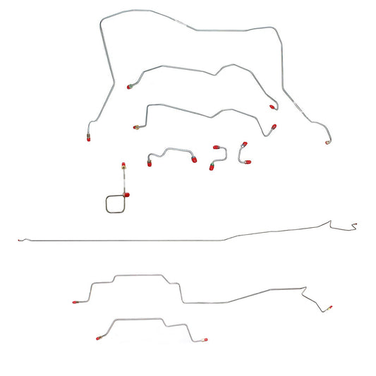 Complete Brake Line Kit For 95-97 Dodge Ram 2500 4WD RWABS Reg Cab/Long Bed Auto Trans Complete Steel Fine Lines