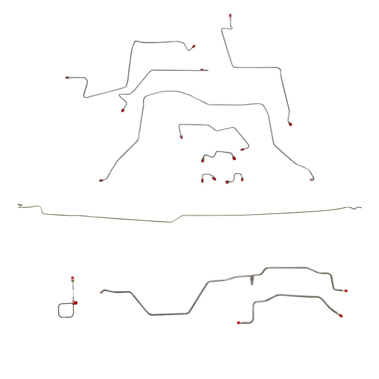 Complete Brake Line Kit For 95-97 Dodge Ram 2500 4WD AWABS Ext Cab/Long Bed Manual Complete Stainless Fine Lines