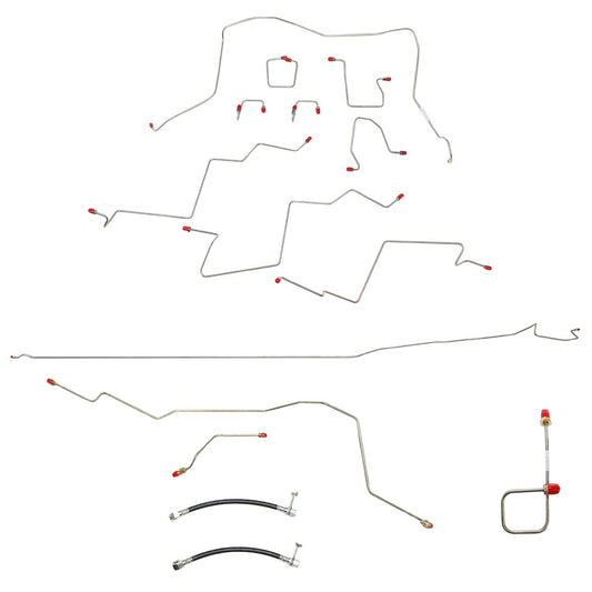 Complete Brake Line Kit For 01-02 Dodge Ram 2500 4WD AWABS Reg Cab/Long Bed Manual Disc Complete Stainless Fine Lines