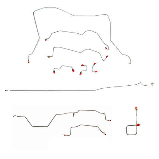 Complete Brake Line Kit For 95-97 Dodge Ram 2500 4WD RWABS Reg Cab/Long Bed Manual Trans Complete Stainless Fine Lines