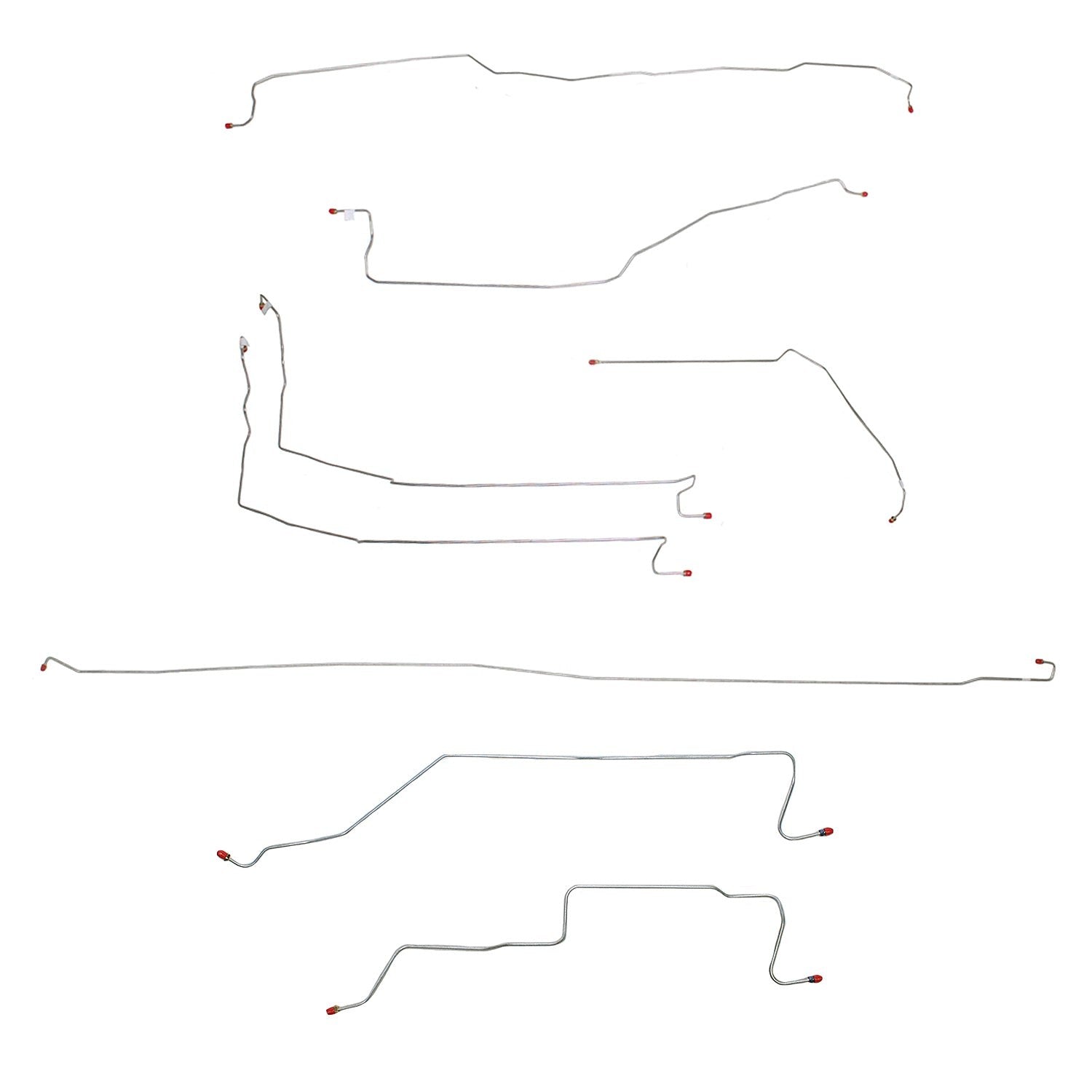 Complete Brake Line Kit For 05-07 GM 1500 Truck 4WD Reg Cab/Long Bed Complete Stainless Fine Lines