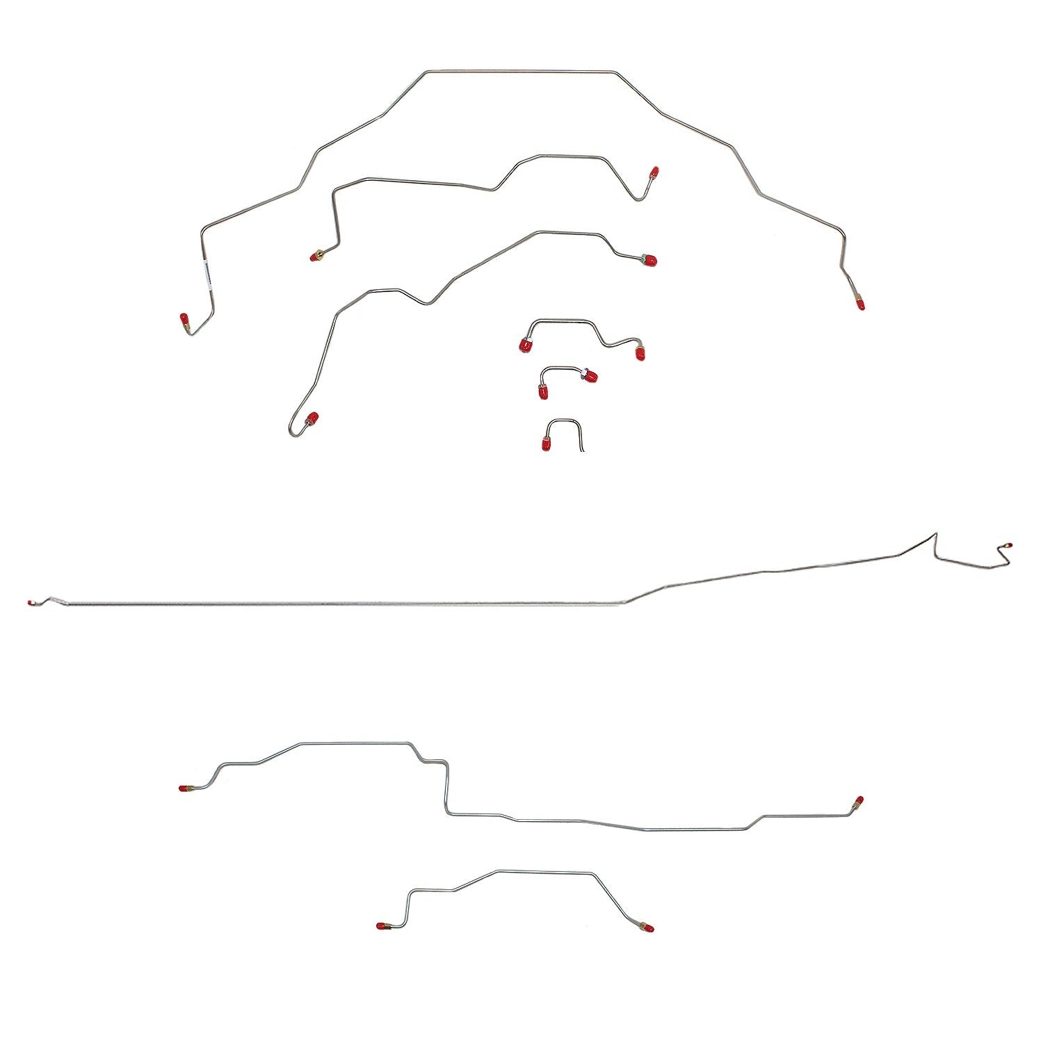Complete Brake Line Kit For Dodge 95-97 Ram 1500 2WD RWABS Reg Cab/Long Bed Complete Steel Fine Lines