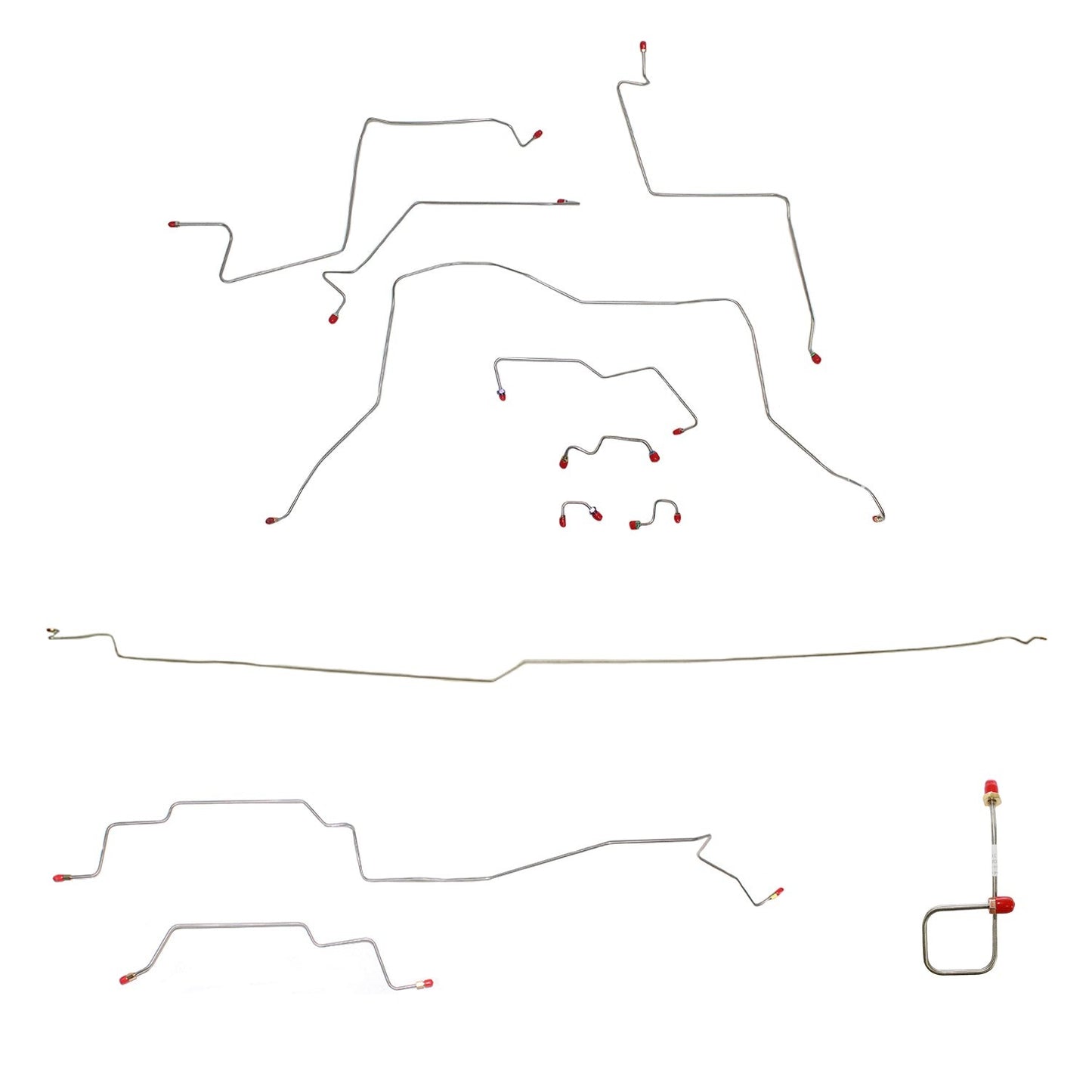Complete Brake Line Kit For 95-97 Dodge Ram 2500 4WD AWABS Ext Cab/Long Bed Complete Stainless Fine Lines