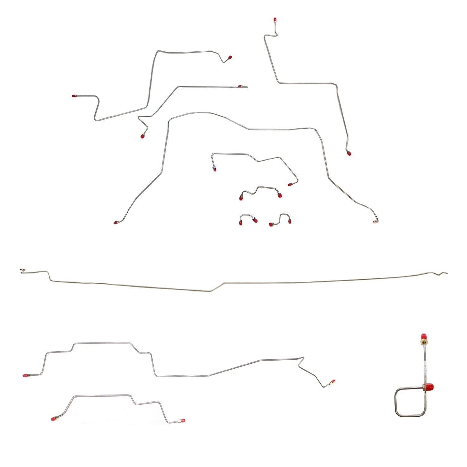 Complete Brake Line Kit For 95-97 Dodge Ram 2500 4WD AWABS Ext Cab/Long Bed Complete Stainless Fine Lines