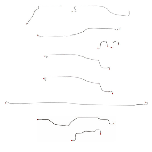 Complete Brake Line Kit For 03-04 GM 1500 Truck 4WD Reg Cab/Long Bed Complete Stainless Fine Lines