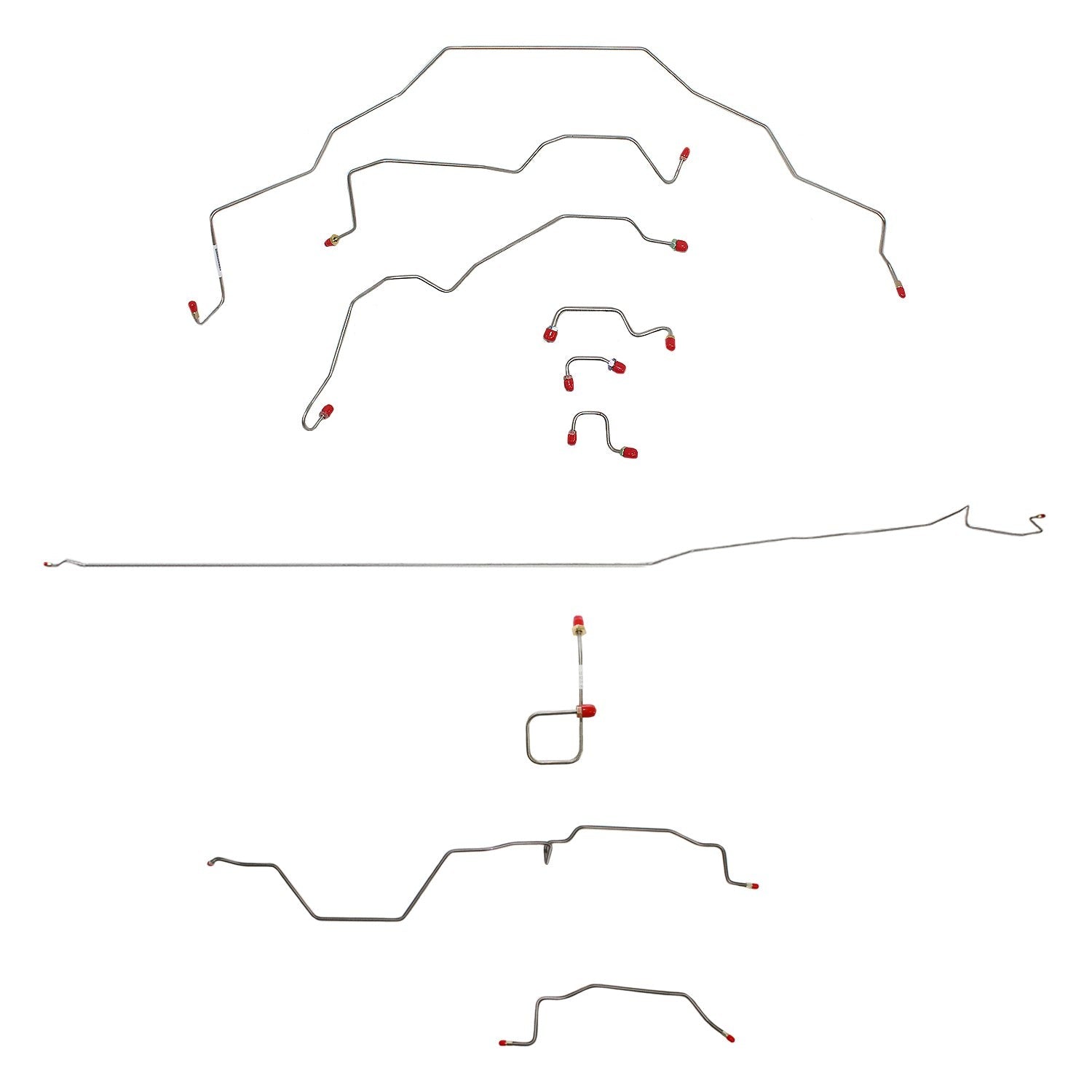 Complete Brake Line Kit For 95-97 Dodge Ram 3500 2WD RWABS Reg Cab/Long Bed Complete Steel Fine Lines