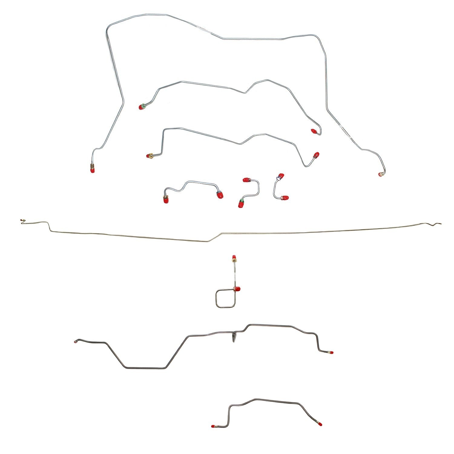 Complete Brake Line Kit For 95-97 Ram 2500 Manual 4WD RWABS Ext Cab/Long Bed Complete Stainless Fine Lines