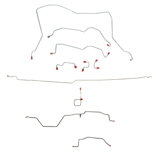 Complete Brake Line Kit For 95-97 Ram 2500 Manual 4WD RWABS Ext Cab/Long Bed Complete Stainless Fine Lines