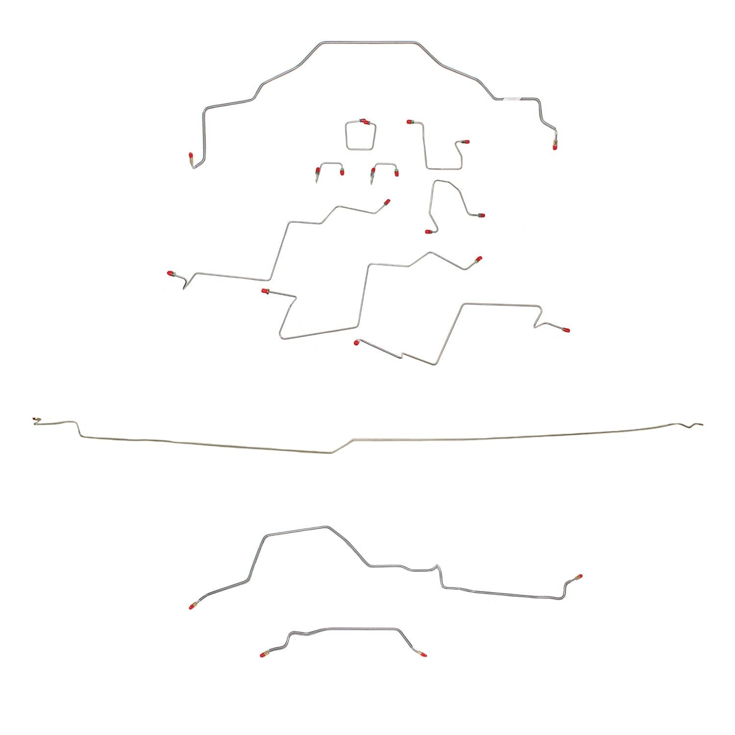 Complete Brake Line Kit For 98-01 RAM 2500 MAN 2WD ALL ABS Ext Cab Long Bed Stainless Fine Lines