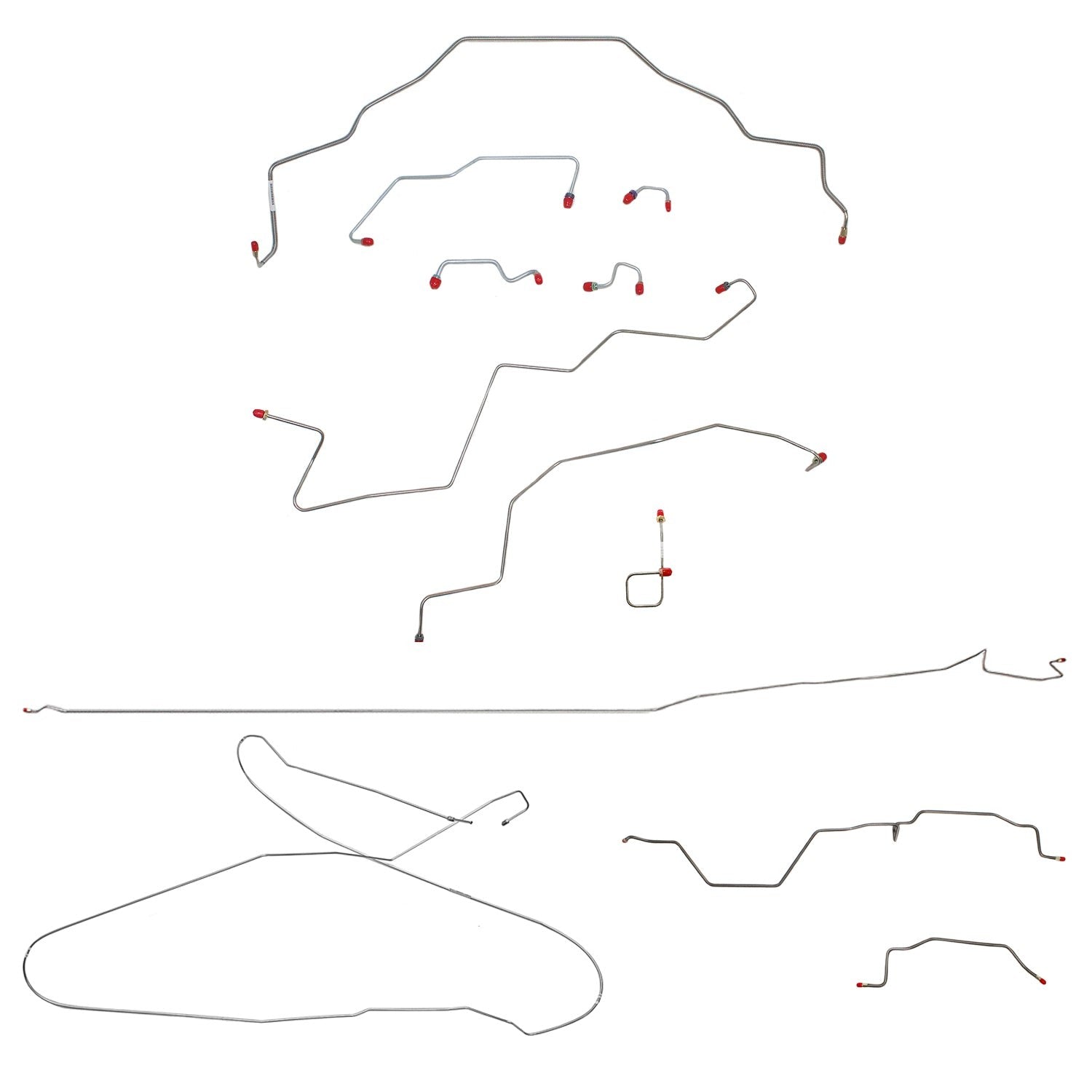 Complete Brake Line Kit For 95-97 Ram 3500 2WD All ABS Ext Cab w/ Long Bed Complete Steel Fine Lines
