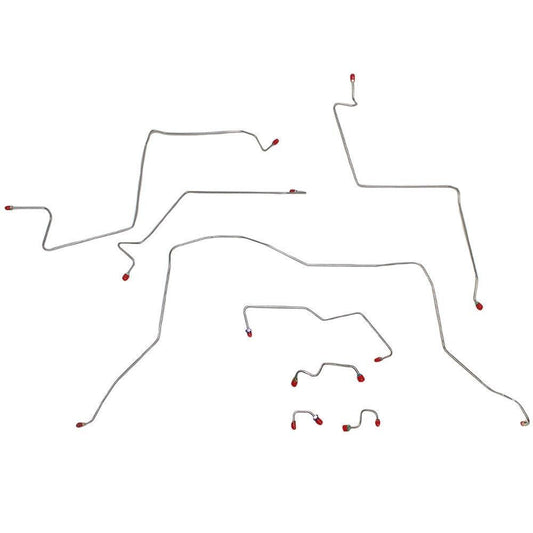 Complete Brake Line Kit For 01-02 Ram 2500/3500 4WD Manual Trans 4WD Disc Ext Cab/Long Bed Complete Stainless Fine Lines