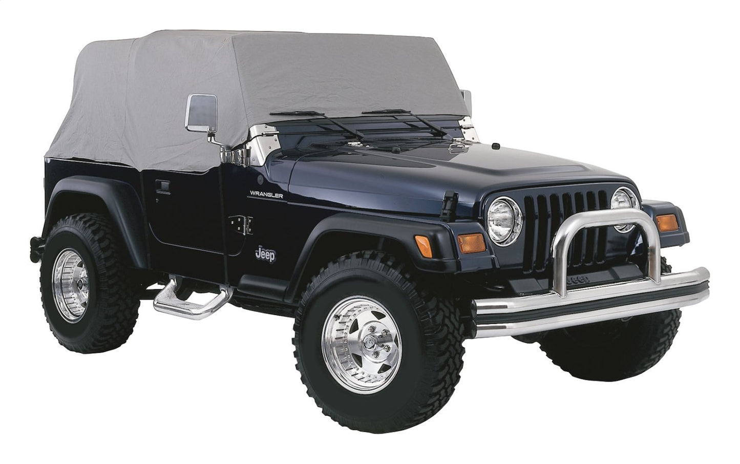 Fits Over Roll Bar Water Resistant Gray Cab Cover for 1987-91 Jeep YJ Wrangler RT Off Road