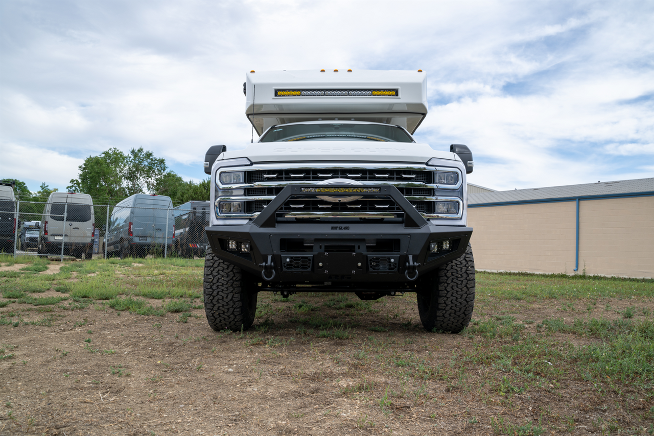 A2 Front Bumper Sport For 2023-2026 Ford F250/350 Superduty No Sensor Cutouts Without Mesh Grill Bodyguard Bumpers-14
