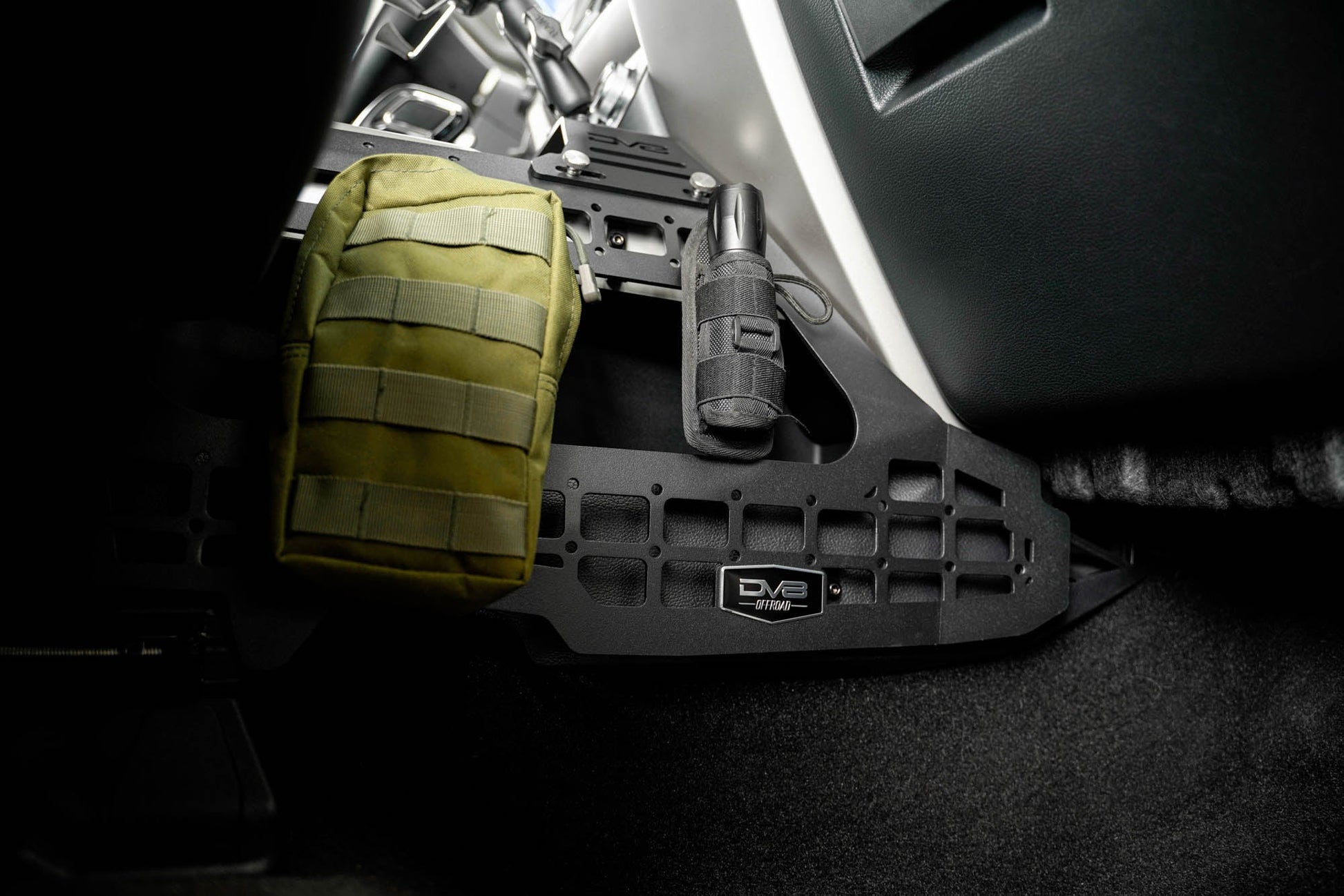 2015 2020 Ford F 150 2017 2021 Super Duty F 250/350 Center Console Molle Panels Device Mount DV8 Offroad-9