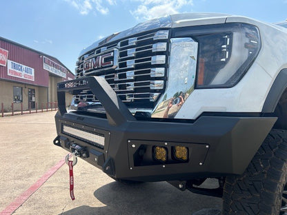 A2 Front Bumper Sport For 2024-2026 Sierra 2500/3500 HD Sensor Cutouts Without Mesh Grill Bodyguard Bumpers-7