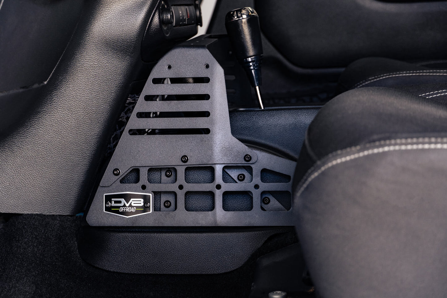 2007 2018 Jeep Wrangler Center Console Molle Panels Device Bridge DV8 Offroad-2