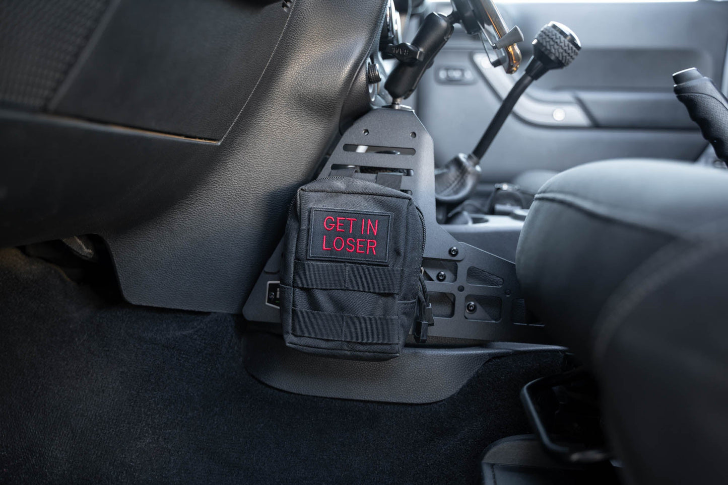 2007 2018 Jeep Wrangler Center Console Molle Panels Device Bridge DV8 Offroad-6