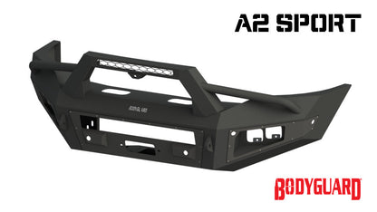 A2 Front Bumper Sport For 2019-2026 Ram 2500/3500 HD No Sensor Cutouts Without Mesh Bodyguard Bumpers-3
