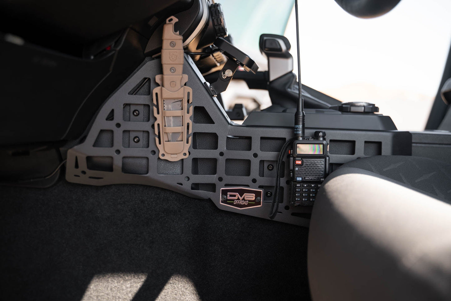 2024 2025 Toyota Tacoma Center Console Molle Panels Digital Device Mount DV8 Offroad-5