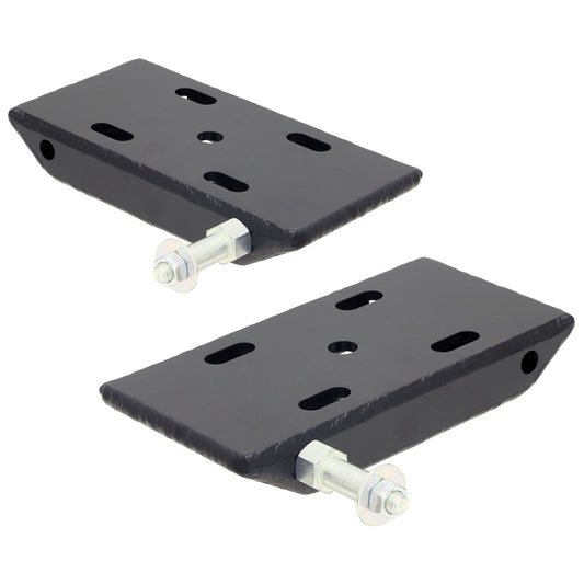 HD Leaf Spring Plates For Use w/2 1/2 Inch Springs 87-95 Wrangler YJ Front Pair RockJock 4x4-1