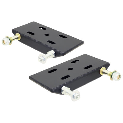 HD Leaf Spring Plates For Use w/2 1/2 Inch Springs 87-95 Wrangler YJ Front Pair RockJock 4x4
