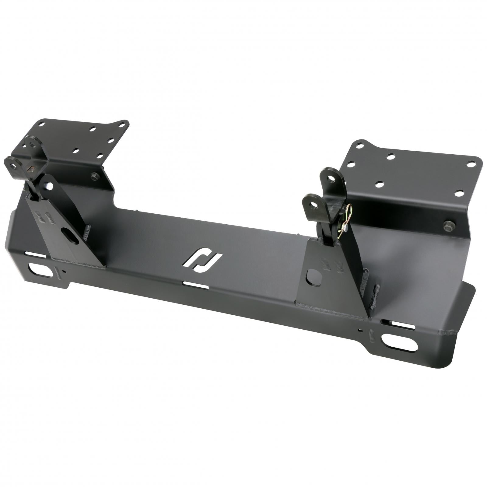 Tow Bar Mounting Kit 18-Up Wrangler JL 20-Up Gladiator w/Bumper Bolt-On Includes Mounting Plate Tow Bar Attaching Forks Hardware For Use w/ CE-9033F RockJock 4x4-4