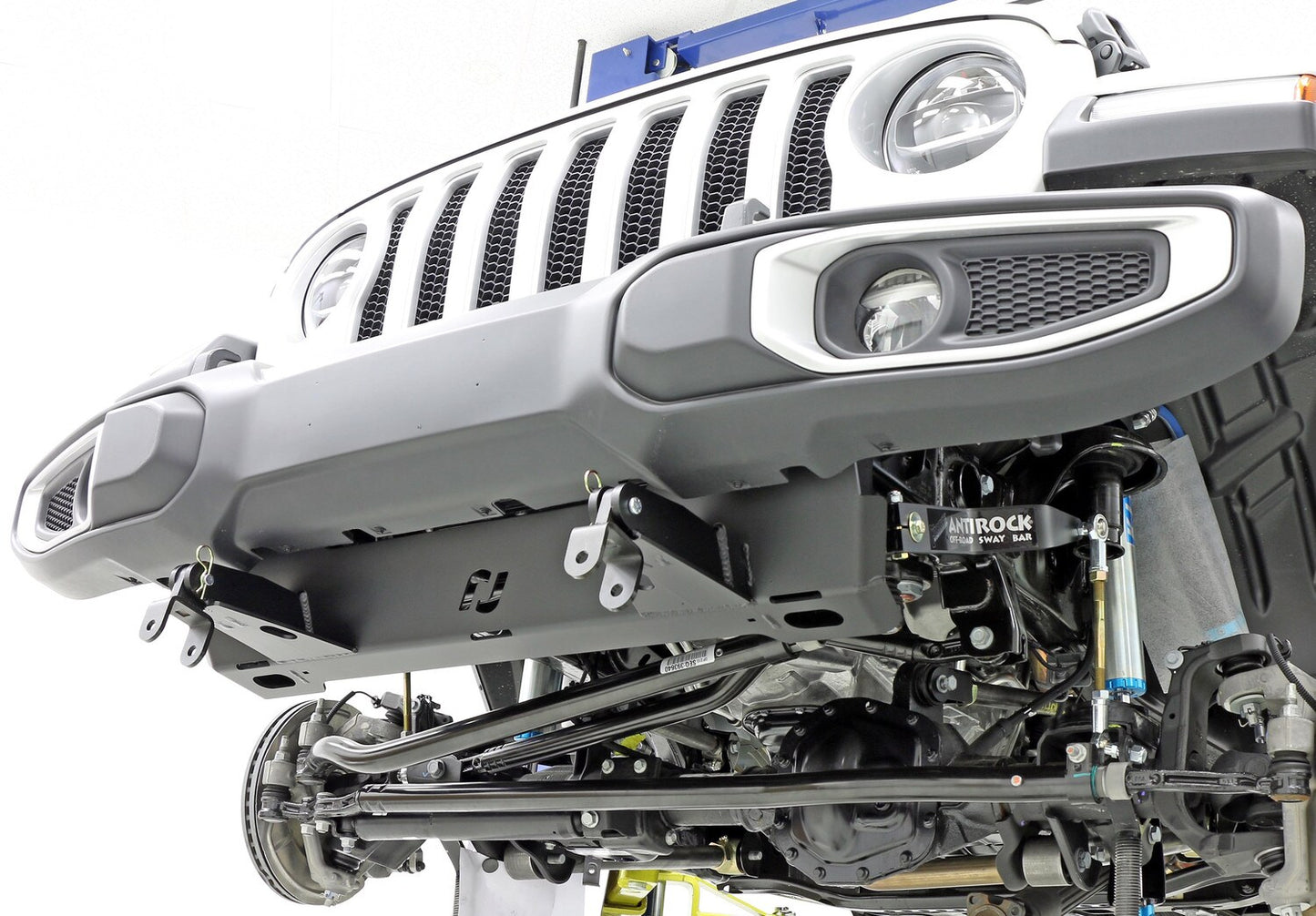 Tow Bar Mounting Kit 18-Up Wrangler JL 20-Up Gladiator w/Bumper Bolt-On Includes Mounting Plate Tow Bar Attaching Forks Hardware For Use w/ CE-9033F RockJock 4x4-5