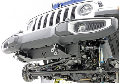 Tow Bar Mounting Kit 18-Up Wrangler JL 20-Up Gladiator w/Bumper Bolt-On Includes Mounting Plate Tow Bar Attaching Forks Hardware For Use w/ CE-9033F RockJock 4x4-5