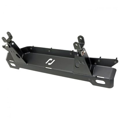 Tow Bar Mounting Kit 18-Up Wrangler JL 20-Up Gladiator w/Bumper Bolt-On Includes Mounting Plate Tow Bar Attaching Forks Hardware For Use w/ CE-9033F RockJock 4x4-1