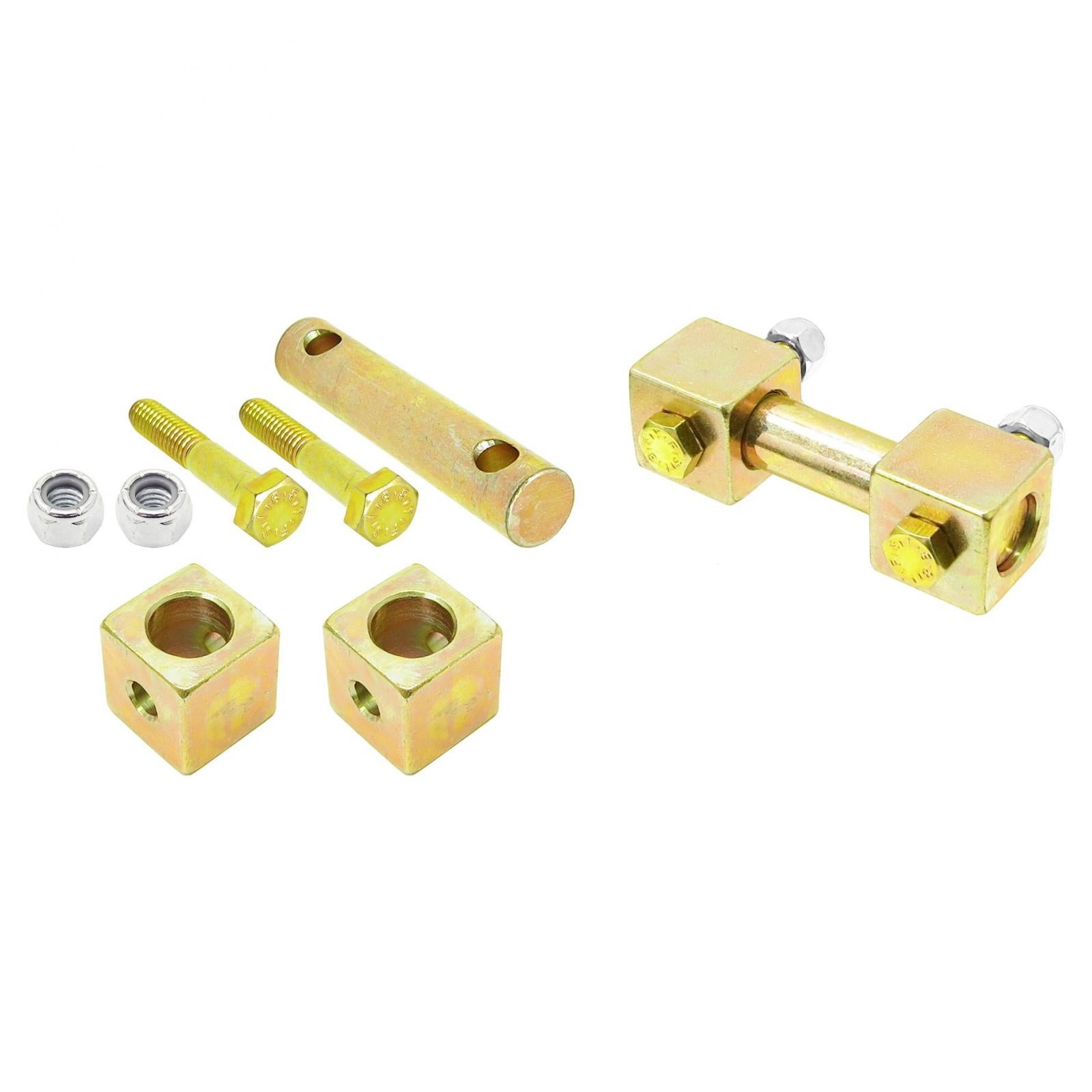 Shock Bar Pin Eliminator Kit 97-06 Wrangler TJ/LJ/XJ/MJ Front Pair RockJock 4x4