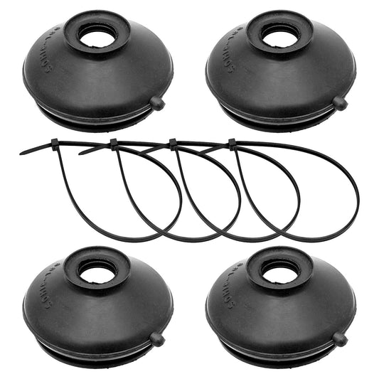 Currectlync Boot for TJ/LJ/XJ/MJ/ZJ Steering 4-pack Fits all 4 Points Incl. Boot and Zip Tie RockJock 4x4