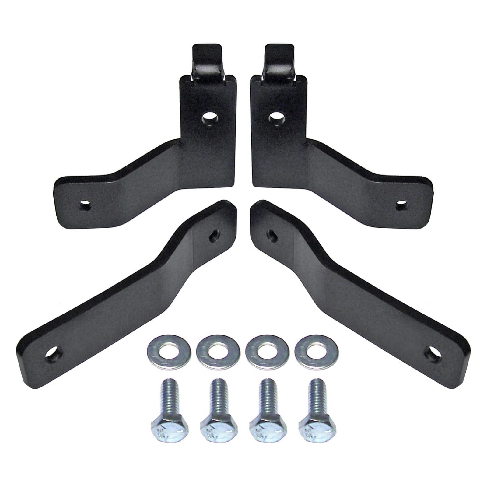 Brake Line Relocation Bracket Kit 07-18 Wrangler JK RockJock 4x4-2