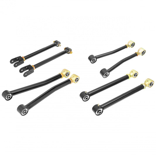 Johnny Joint Control Arm Set 07-18 Wrangler JK Complete Set Of 8 RockJock 4x4