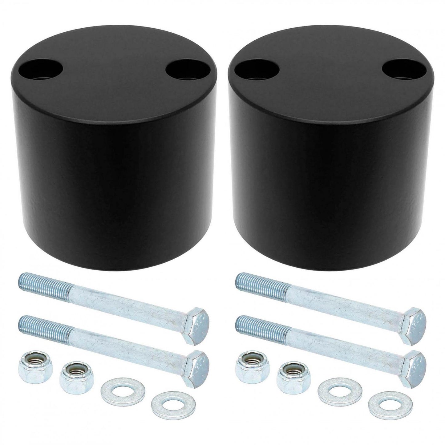 Bump Stop Kit 07-18 Wrangler JK Includes Billet Aluminum Spacers Urethane Bump Stops Hardware RockJock 4x4