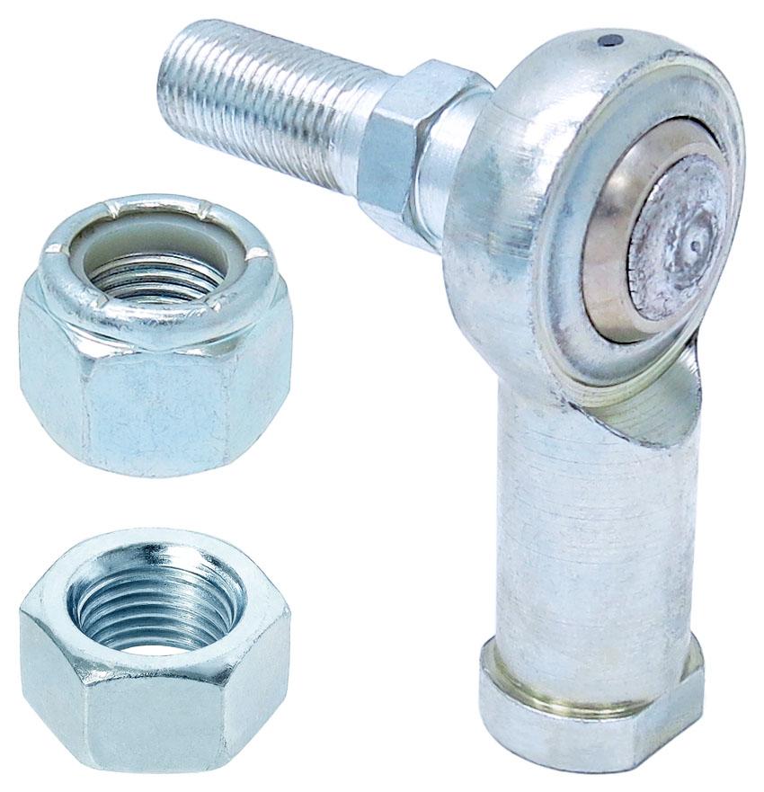 Antirock Sway Bar Heim Joint (1/2 Inch-20 Stud 1/2 Inch-20 Female RH Thread Incl. Nyloc Nut and Jam Nut) RockJock 4x4