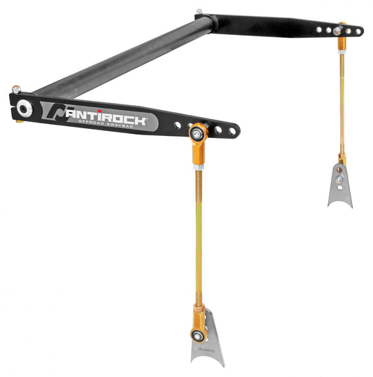 Antirock Sway Bar Kit Universal 36 Inch Bar 17 Inch Steel Arms RockJock 4x4
